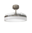 Ventilador de techo led con aspas retráctiles Delta 72W níquel