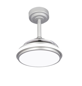 Ventilador de techo led Vega mini XS con aspas retráctiles 35W gris