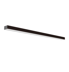 Lámpara lineal led Linex colgante o superficie 40W 118cm negra CCT