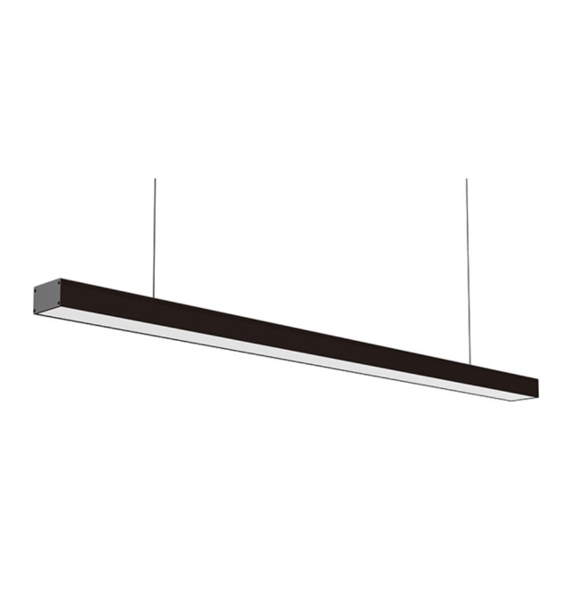Lámpara lineal led Linex colgante o superficie 40W 118cm negra CCT