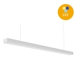 Lámpara lineal led de techo o colgante 40W 118cm blanca CCT