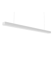 Lámpara lineal led de techo o colgante 40W 118cm blanca CCT