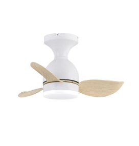 Ventilador de techo led Lilium 20W blanco y madera