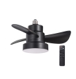 Ventilador de techo led E27 Alhelí 15W CCT negro