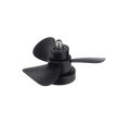 Ventilador de techo led E27 Alhelí 15W CCT negro