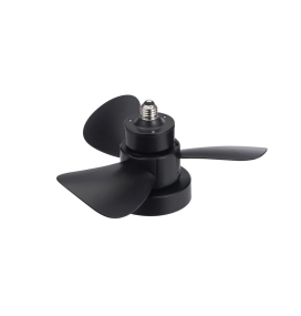 Ventilador de techo led E27 Alhelí 15W CCT negro