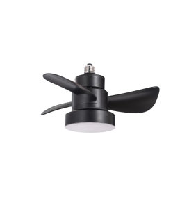 Ventilador de techo led E27 Alhelí 15W CCT negro