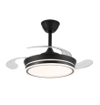 Ventilador de techo led con aspas retráctiles Iris mini 39W negro