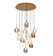 Lámpara de techo colgante Mantra Andrómeda 14 luces 70W 3000K oro