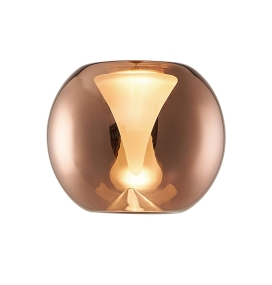 Tulipa redonda cobre para lámparas Andrómeda de Mantra