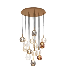 Tulipa redonda transparente para lámparas Andrómeda de Mantra