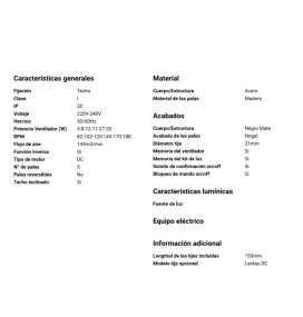 Ventilador de techo Faro Lantau negro y marrón Ø132cm DC