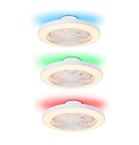 Ventilador de techo led Palma 35W CCT blanco