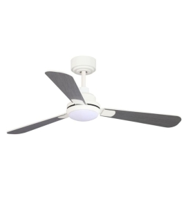 Ventilador de techo led Alinus aspas reversibles 18W CCT blanco