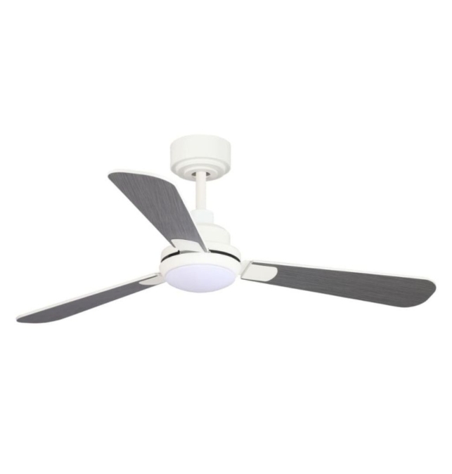 Ventilador de techo led Alinus aspas reversibles 18W CCT blanco