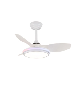 Ventilador de techo led Yoi mini 3 blanco 31W RGB