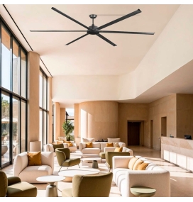 Ventilador de techo sin luz Faro Rotterdam 25 XXL negro