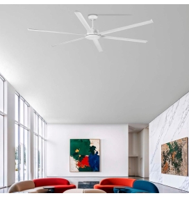 Ventilador de techo sin luz Faro Rotterdam 25 XXL blanco