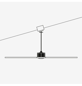 Ventilador de techo con luz Faro Rotterdam 30 XXL blanco