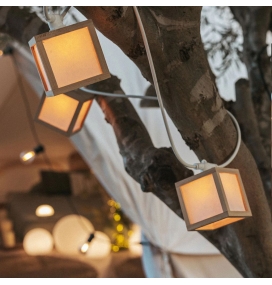 Guirnalda led Newgarden Vega solar, batería recargable y cable