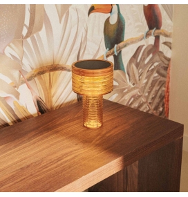 Lámpara de mesa solar y batería recargable Newgarden Ámbar