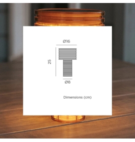 Lámpara de mesa solar y batería recargable Newgarden Ámbar