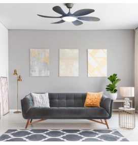 Ventilador de techo led Ráfaga 24W gris