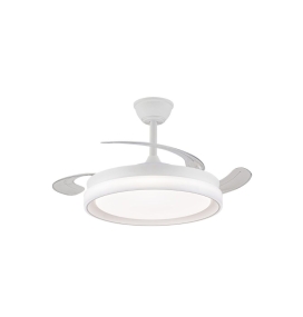 Ventilador de techo led con aspas retráctiles Grecia Evo 72W blanco