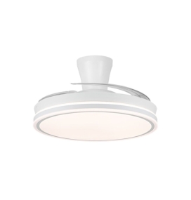 Ventilador de techo led con aspas retráctiles Iris Long 45W blanco