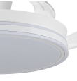Ventilador de techo led con aspas retráctiles Iris Long 45W blanco