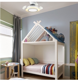 Ventilador de techo led con aspas retráctiles Persian 18W blanco