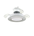 Ventilador de techo led con aspas retráctiles Persian 18W blanco