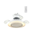 Ventilador de techo led con aspas retráctiles Persian 18W blanco