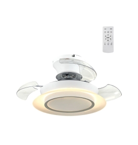 Ventilador de techo led con aspas retráctiles Persian 18W blanco