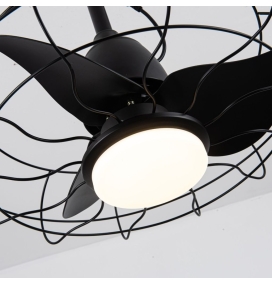 Ventilador de techo led Ledian 20W negro