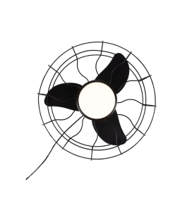 Ventilador de techo led Ledian 20W negro