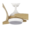 Ventilador de techo led Bairon 24W blanco y madera