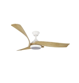 Ventilador de techo led Bairon 24W blanco y madera