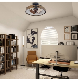 Ventilador de techo led Sanndy 50W marrón