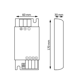 Fuente Alimentación 24V 200W 2.5A IP20 GXtronic
