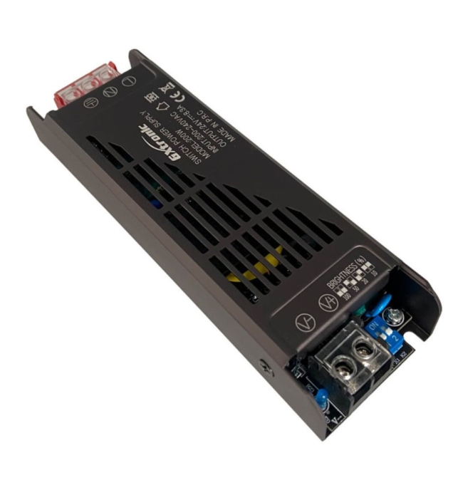 Fuente Alimentación 24V 200W 2.5A IP20 GXtronic