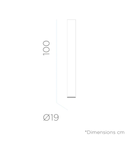 Lámpara de pie FITY 100 cable exterior cálida de Newgarden