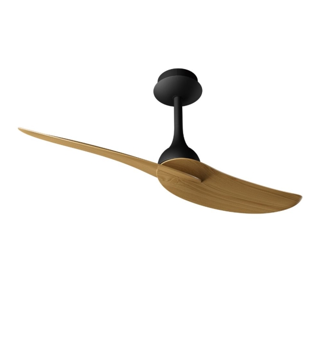 Ventilador de techo sin luz Mantra Ipanema negro y madera