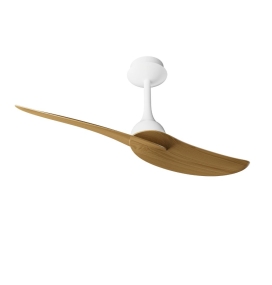 Ventilador de techo sin luz Mantra Ipanema blanco y madera