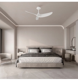 Ventilador de techo sin luz Mantra Ipanema blanco 3 aspas Ø106cm