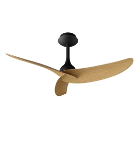 Ventilador de techo sin luz Mantra Ipanema negro y madera 3 aspas Ø106cm