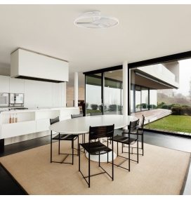 Ventilador de techo led Mantra Nepal II blanco Ø75cm