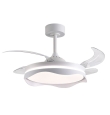 Ventilador de techo led con aspas retráctiles Olas 72W blanco