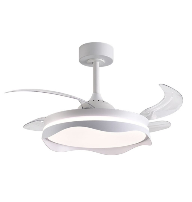 Ventilador de techo led con aspas retráctiles Olas 72W blanco