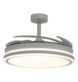 Ventilador de techo led con aspas retráctiles Troya 72W blanco